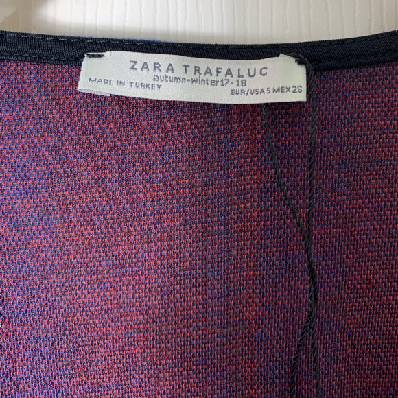 Zara Trafaluc | Striped Wrap Dress with Bodycon Skirt - Small - Picture 5 of 5